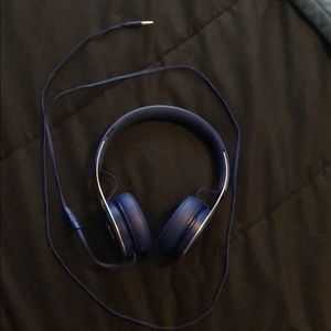 Blue Beats with aux cord cable